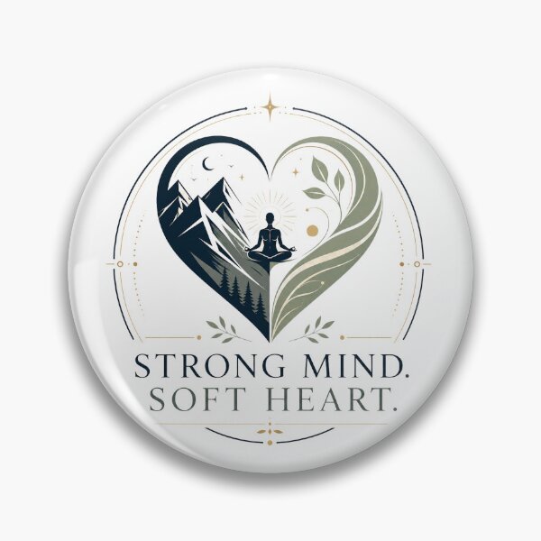 Item preview, Strong Mind. Soft Heart. – Emotional Intelligence Mountain Emblem designed and sold by warlistop.