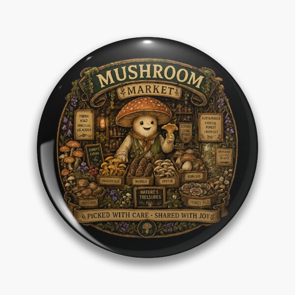 Item preview, Mushroom Market Cottagecore Shirt | Vintage Mushroom Shop | Cozy Forest Forager | Botanical Nature Lover | Mycology Gift designed and sold by MrDev.