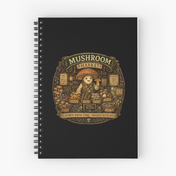 Item preview, Mushroom Market Cottagecore Shirt | Vintage Mushroom Shop | Cozy Forest Forager | Botanical Nature Lover | Mycology Gift designed and sold by MrDev.