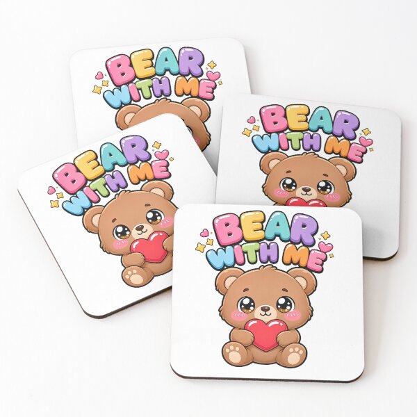Item preview, Bear With Me Sweet Teddy Bear with Heart Saying designed and sold by BoosterShop.