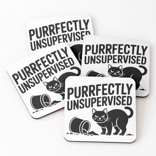 Item preview, Purrfectly Unsupervised designed and sold by theartfulaspie.