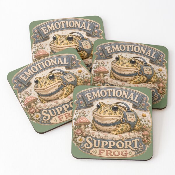Item preview, Emotional Support Frog Pacman Frog designed and sold by Weirdwildco69.