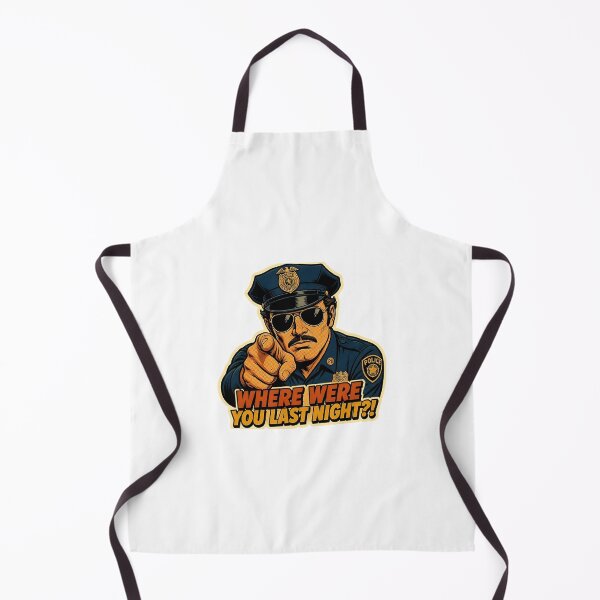 Item preview, Where Were You Last Night Funny Retro Cop Interrogation designed and sold by RareVisuals.