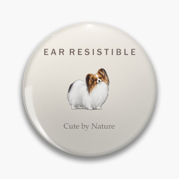 Item preview, EAR RESISTIBLE Papillon Dog Shirt | Cute by Nature | Elegant Papillon Lover Gift designed and sold by PapillonArtStudio.