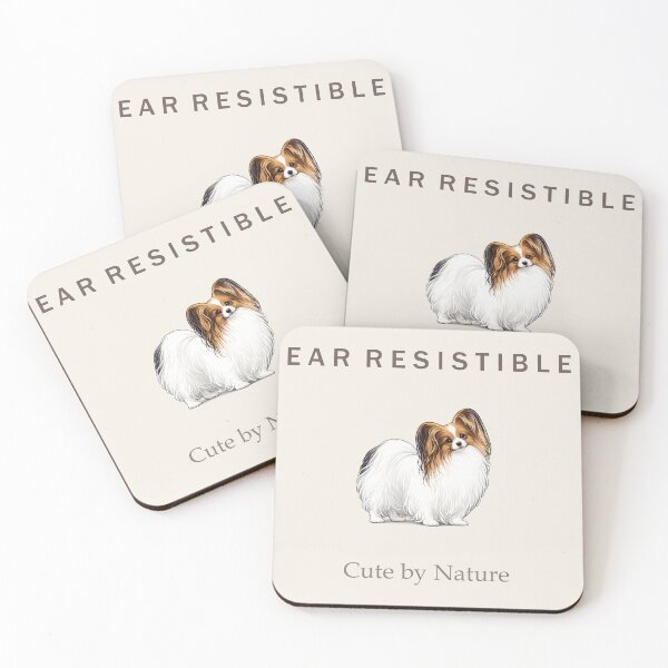 Item preview, EAR RESISTIBLE Papillon Dog Shirt | Cute by Nature | Elegant Papillon Lover Gift designed and sold by PapillonArtStudio.