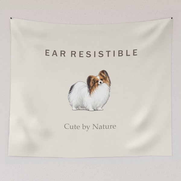 Item preview, EAR RESISTIBLE Papillon Dog Shirt | Cute by Nature | Elegant Papillon Lover Gift designed and sold by PapillonArtStudio.