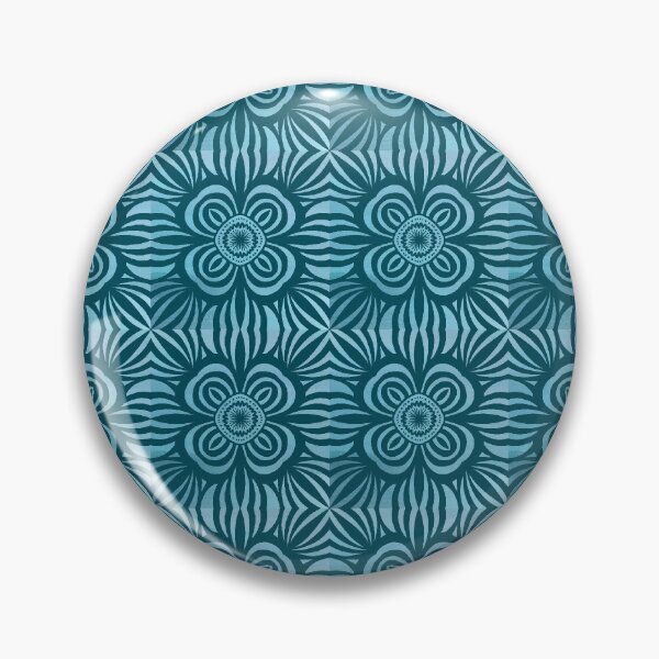 Item preview, Tiled Teal Bursts designed and sold by Flutter & Chirp Artistry.