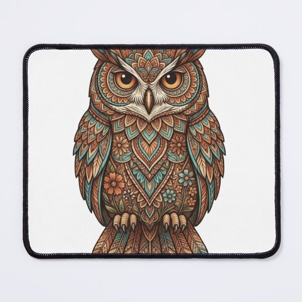 Item preview, Intricate Boho Mandala Owl Illustration designed and sold by ArcadeLens Studio.