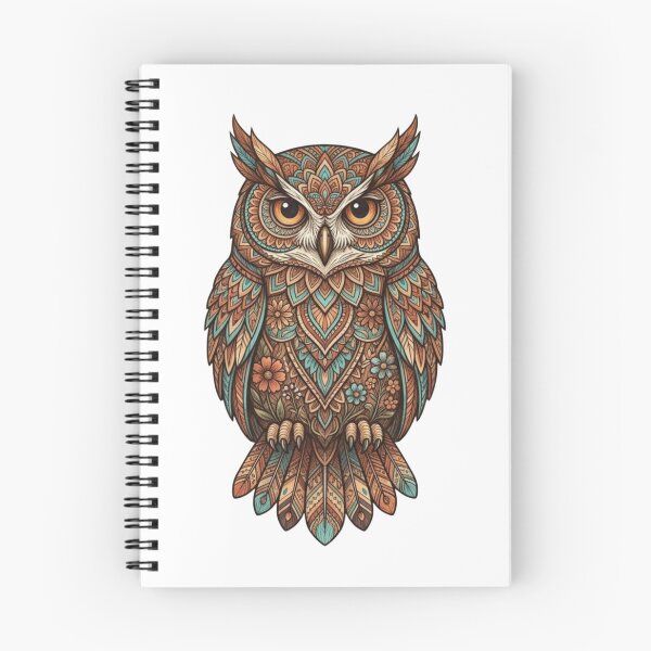 Item preview, Intricate Boho Mandala Owl Illustration designed and sold by ArcadeLens Studio.