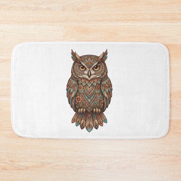 Item preview, Intricate Boho Mandala Owl Illustration designed and sold by ArcadeLens Studio.