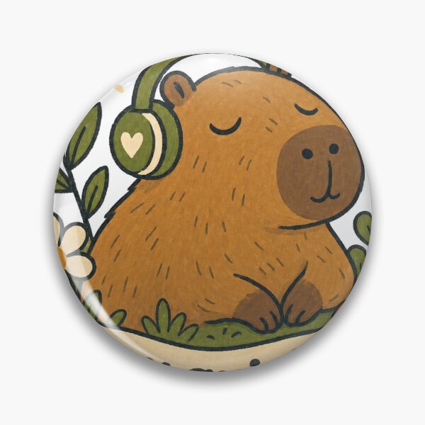 Item preview, Capybara in My Quiet Era designed and sold by VisualArtsOasis.