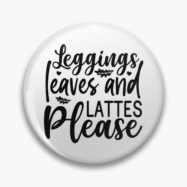 Item preview, Leggings Leaves And Lattes Please - Cute Fall Season Retro Vintage Aesthetic Coffee Girl Gift designed and sold by FuzionRaptor.