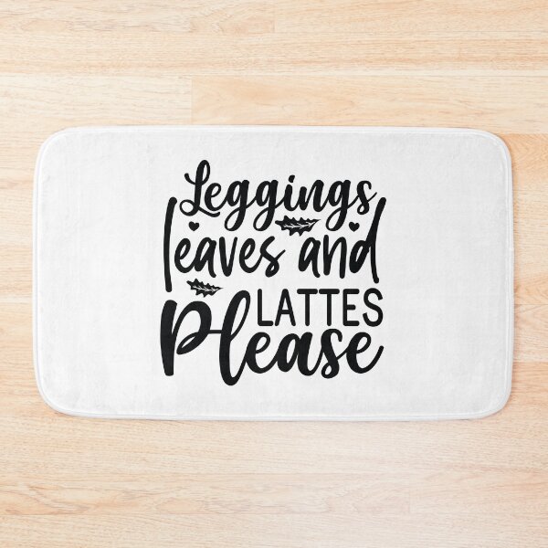 Item preview, Leggings Leaves And Lattes Please - Cute Fall Season Retro Vintage Aesthetic Coffee Girl Gift designed and sold by FuzionRaptor.