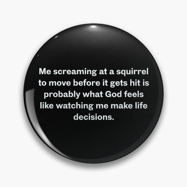 Item preview, Me Screaming at a Squirrel | Funny Christian Humor Sticker & Mug designed and sold by Olive Thread Co..