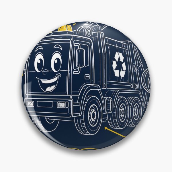 Item preview, Garbage Truck Blueprint Shirt | Cute Kids Recycling Truck Blueprint Tee designed and sold by SunnyDesign82.