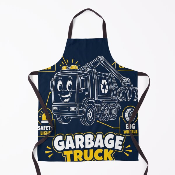 Artikelvorschau, Garbage Truck Blueprint Shirt | Cute Kids Recycling Truck Blueprint Tee entworfen und verkauft von SunnyDesign82.