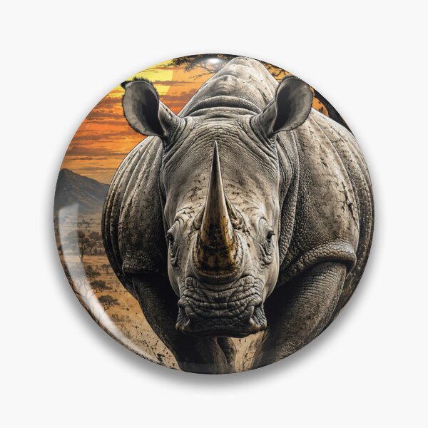 Item preview, Majestic rhino at sunset  designed and sold by urbanshop7.