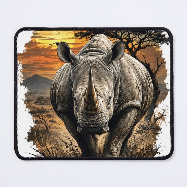 Item preview, Majestic rhino at sunset  designed and sold by urbanshop7.