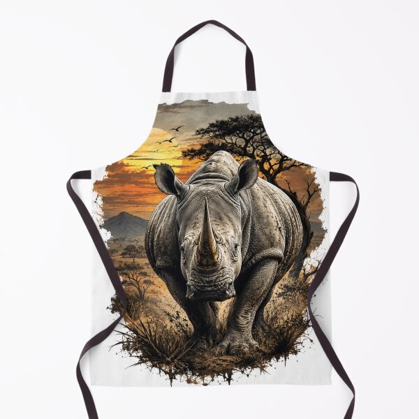 Item preview, Majestic rhino at sunset  designed and sold by urbanshop7.