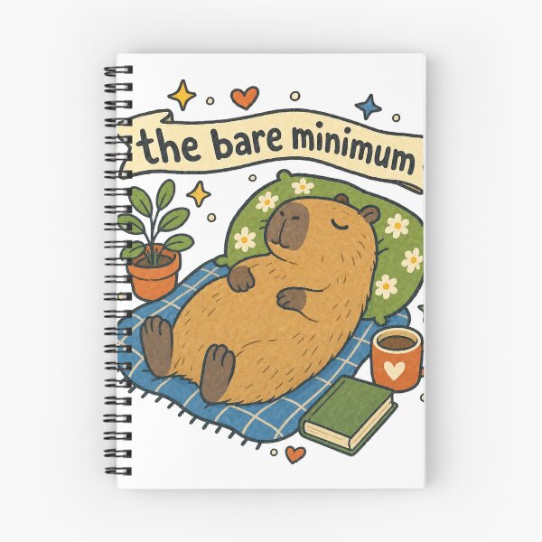 Item preview, Capybara Doing the Bare Minimum designed and sold by VisualArtsOasis.