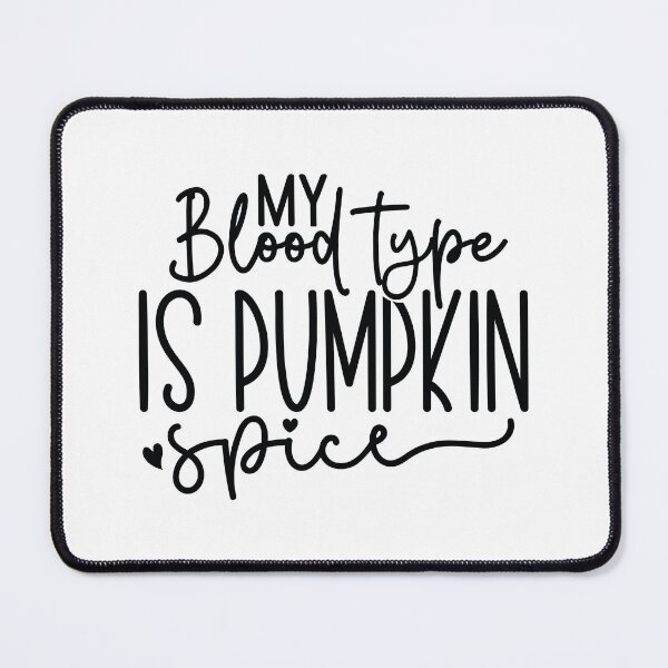 Item preview, My Blood Type Is Pumpkin Spice - Cute Fall Season Retro Vintage Aesthetic Coffee Lover Gift designed and sold by FuzionRaptor.
