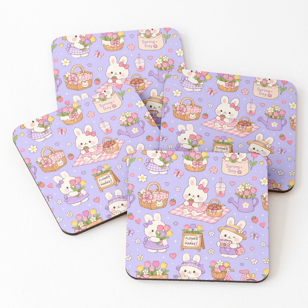 Item preview, Coasters (Set of 4) designed and sold by SoftBerryStudio.