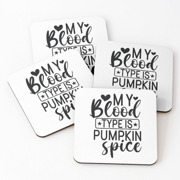 Item preview, My Blood Type Is Pumpkin Spice - Funny Cozy Fall Retro Aesthetic Thanksgiving Matching Family Autumn Gift Art designed and sold by FuzionRaptor.