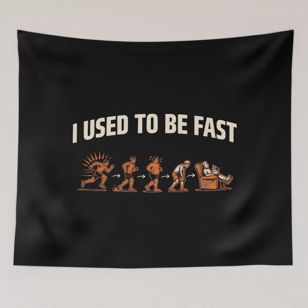 Item preview, I Used to Be Fast Runner Retro Athletic Humor for Runners and Joggers designed and sold by Redgiant87x.