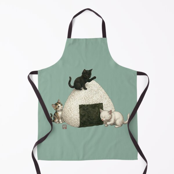 Item preview, Cute Japanese Onigiri Rice Balls and Triplet Cats designed and sold by JapanekoGallery.