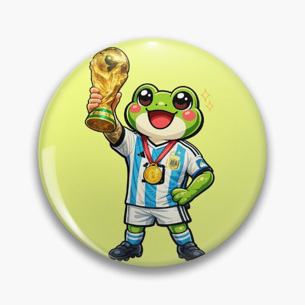 Item preview, Football GOAT Frog ⚽ | Number 10 World Champion | Kawaii Soccer Legend designed and sold by Moss & Moon Studio.