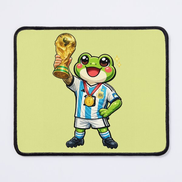Item preview, Football GOAT Frog ⚽ | Number 10 World Champion | Kawaii Soccer Legend designed and sold by Moss & Moon Studio.