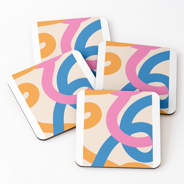 Item preview, Intertwining Retro Colorful Abstract Ribbons designed and sold by THE RILONA.