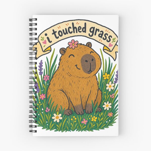 Item preview, I Touched Grass Capybara designed and sold by VisualArtsOasis.