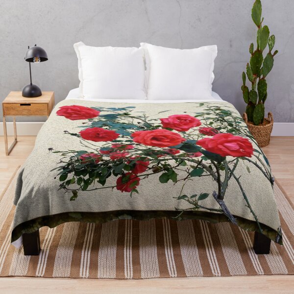 Item preview, Light red roses in the yard original artwork designed and sold by paragonDesign28.