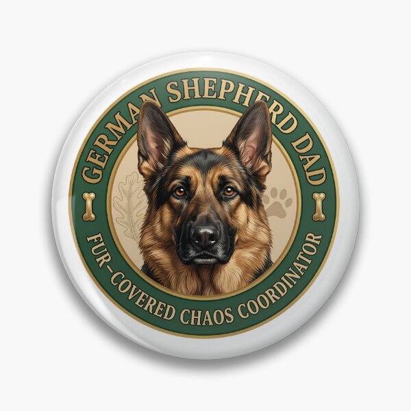 Item preview, German Shepherd Dad Fur-Covered Chaos Coordinator Design designed and sold by Presshue.