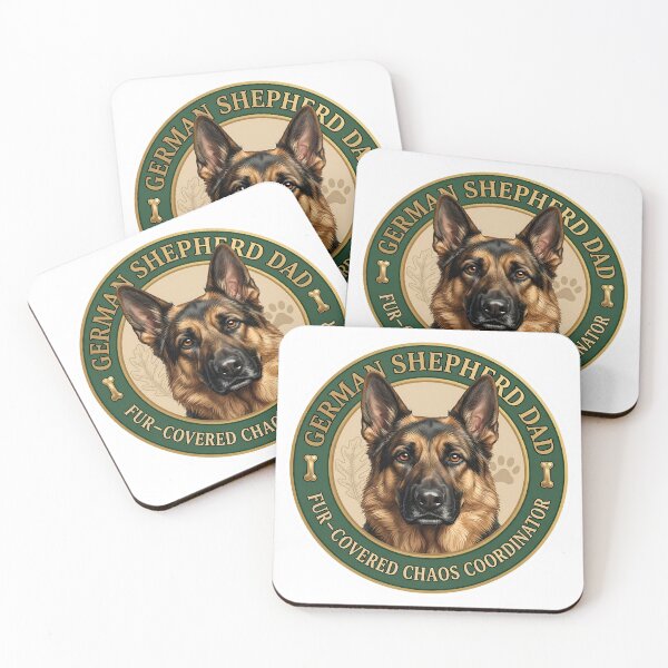 Item preview, German Shepherd Dad Fur-Covered Chaos Coordinator Design designed and sold by Presshue.