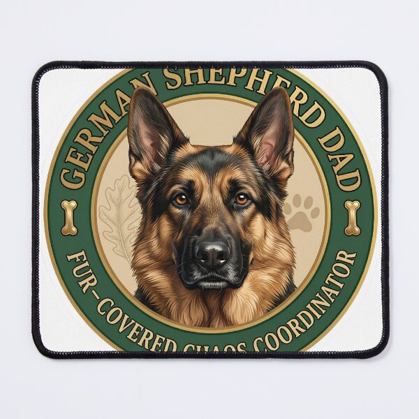 Item preview, German Shepherd Dad Fur-Covered Chaos Coordinator Design designed and sold by Presshue.