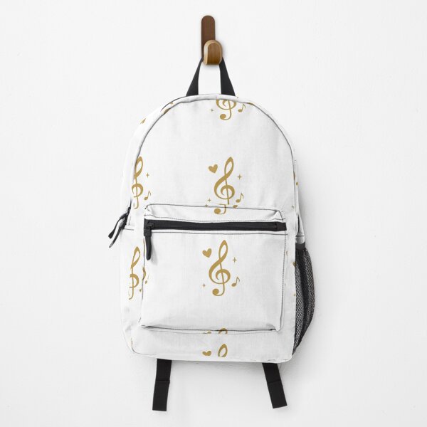 Item preview, Golden Treble Clef with Heart – Elegant Music Lover Minimalist Design designed and sold by Joyfulfabric.