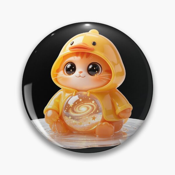 Item preview, Emerald Cat - Rainy Day Joy: The Little Duckie Raincoat Edition designed and sold by ABYSSLAB.