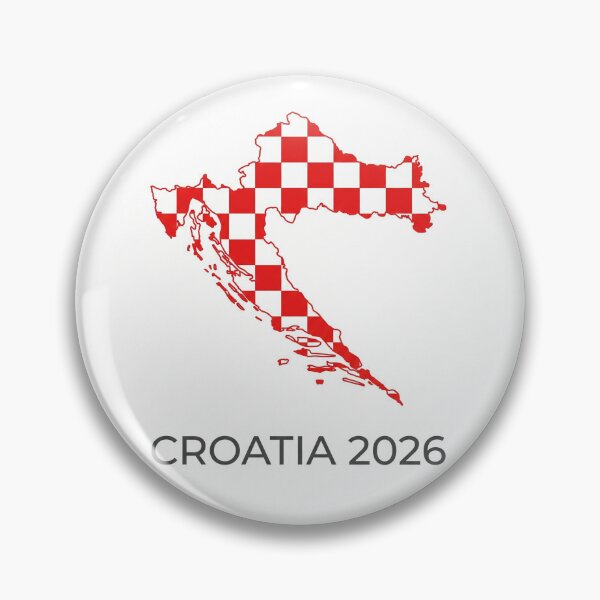 Item preview, Croatia Checkerboard Map Football Fan 2026 designed and sold by Minute90th.