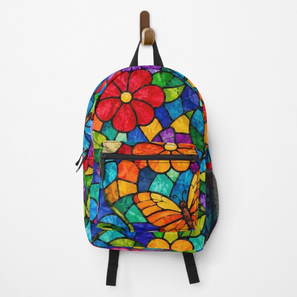 Item preview, Stained Glass Butterflies and Floral Mosaic designed and sold by Owcomm.