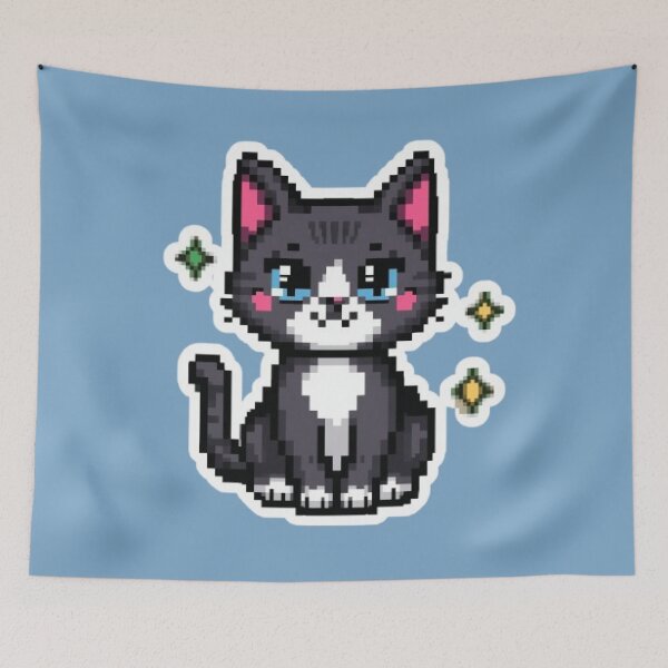 Item preview, Pixel Paws Retro Gaming Sticker designed and sold by Stylestickers55.