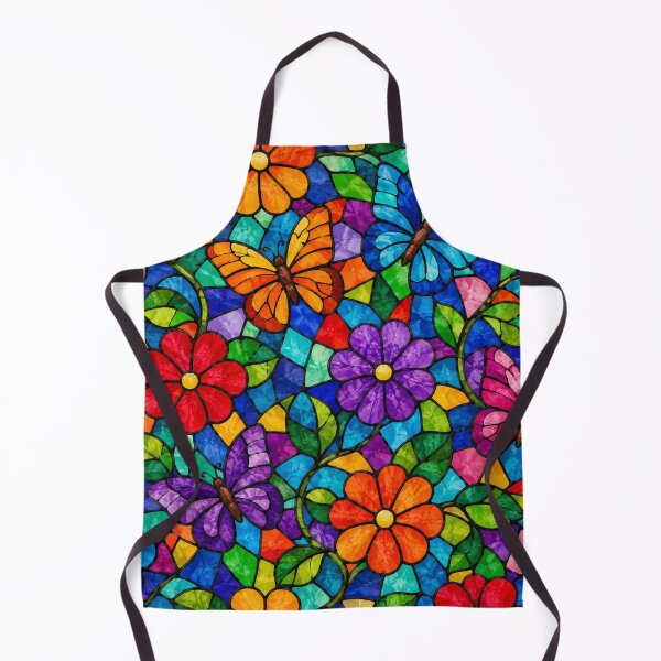 Item preview, Stained Glass Butterflies and Floral Mosaic designed and sold by Owcomm.