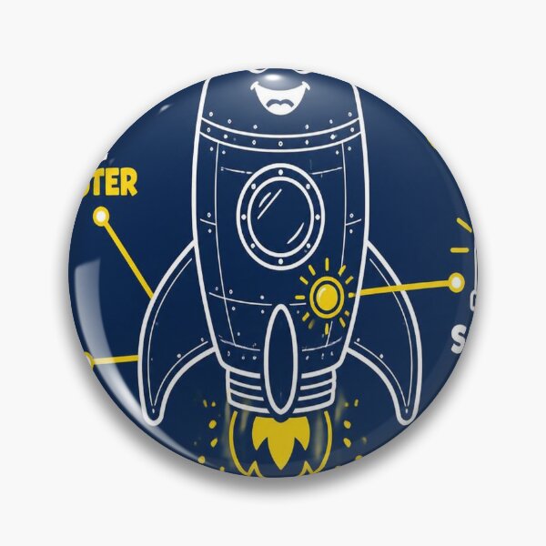 Item preview, Rocket Blueprint Shirt | Cute Kids Space Rocket Blueprint Tee designed and sold by SunnyDesign82.
