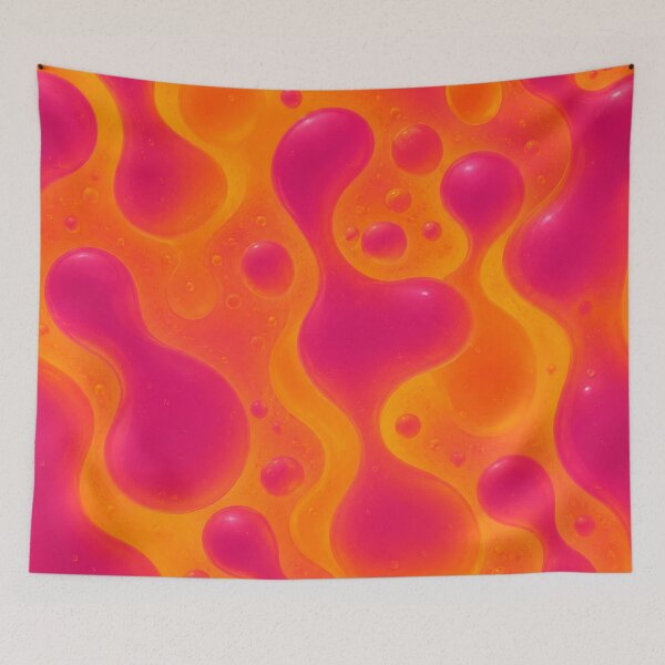 Item preview, Neon Pink and Orange Liquid Lava Flow designed and sold by Owcomm.