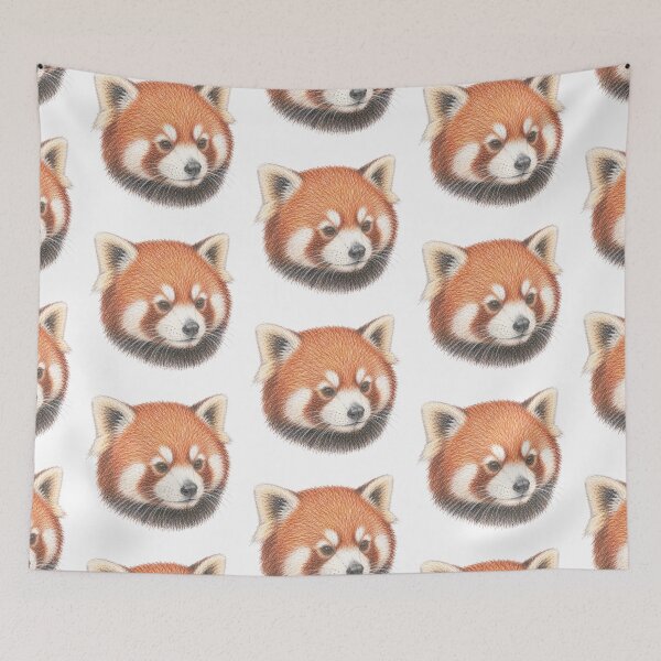 Item preview, Red Panda Head designed and sold by JOANNASKAH.