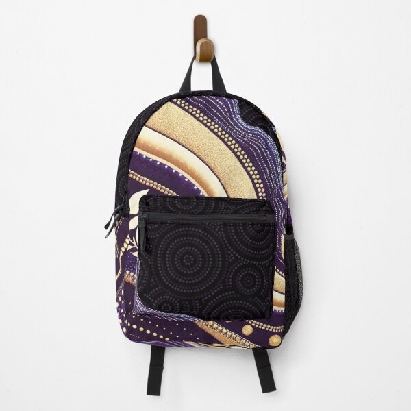 Item preview, Aboriginal Dot Painting Bedding Set Running Waterhole Purple Urban designed and sold by AboriginalartVI.