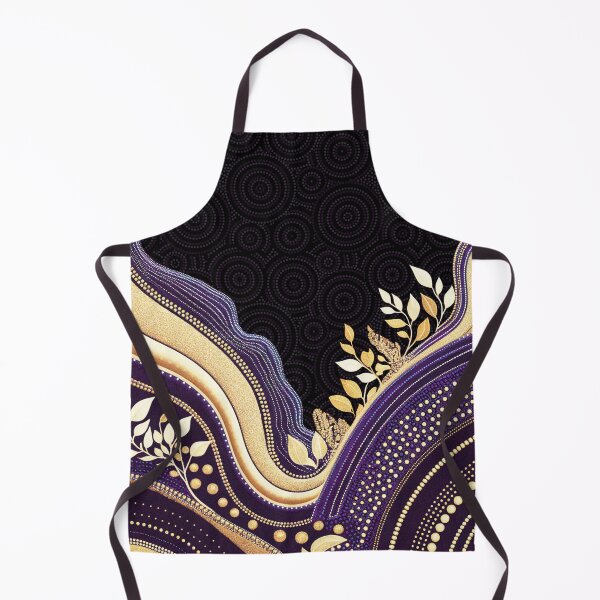 Item preview, Aboriginal Dot Painting Bedding Set Running Waterhole Purple Urban designed and sold by AboriginalartVI.