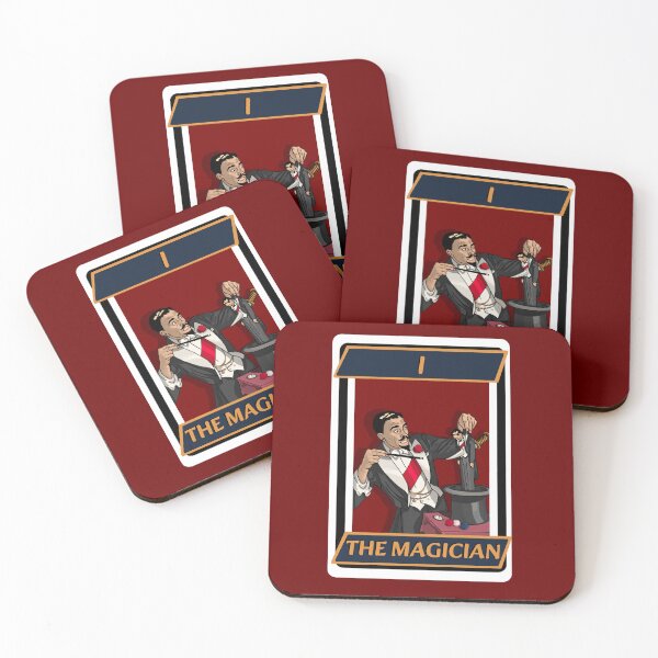 Item preview, The Magician – Pulp Fiction Inspired Tarot Card Sticker designed and sold by footnotes-club.