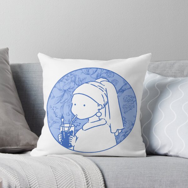 Item preview, Girl with a pearl earring In Blue designed and sold by FarieArt.